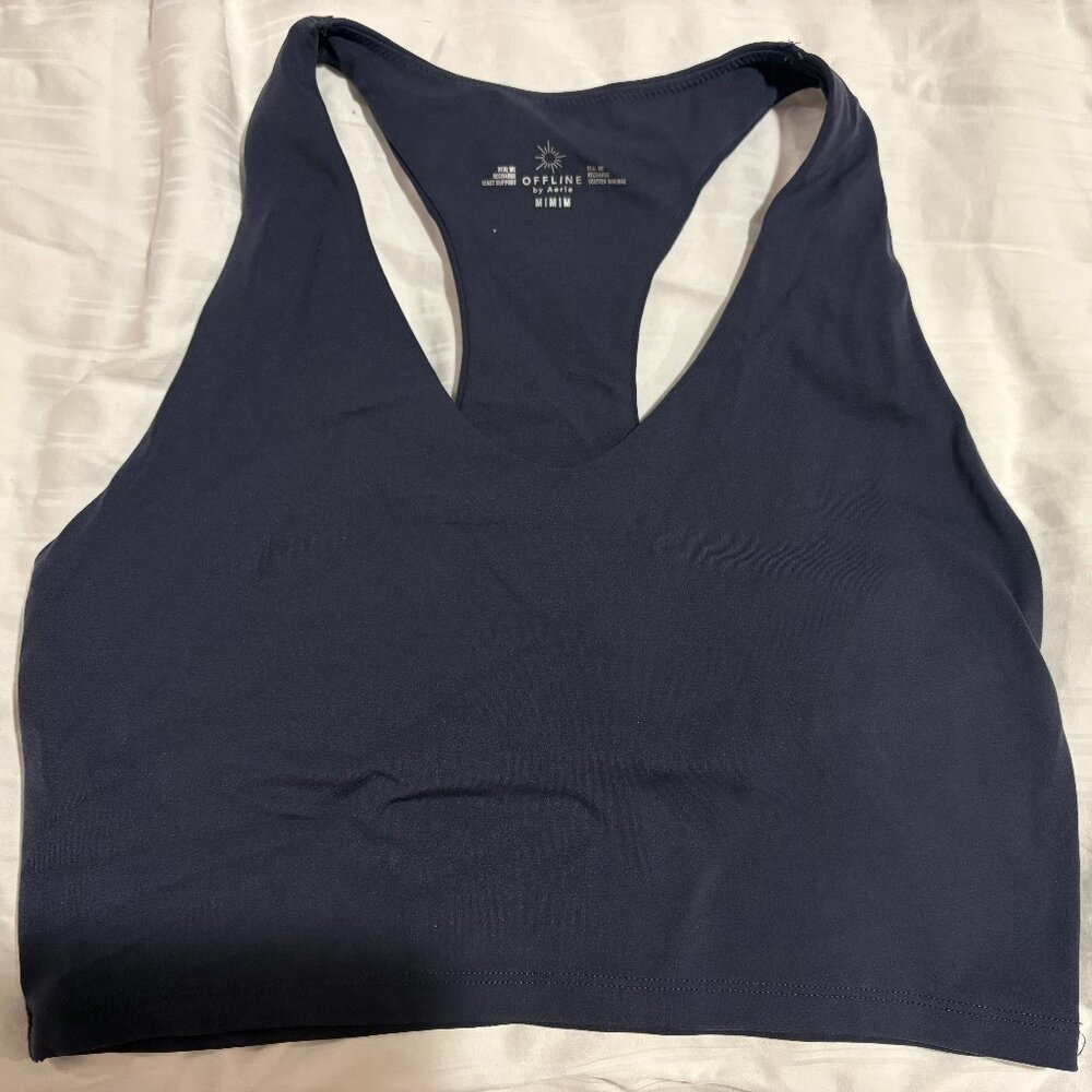 Navy Blue Aeire Sports Bra